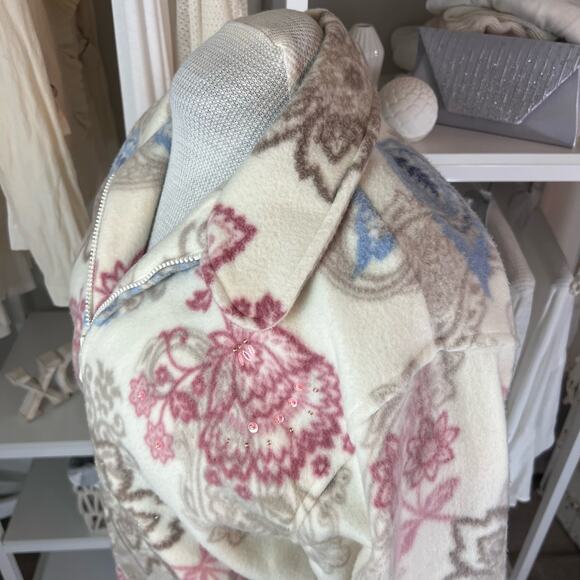 $ Alfred Dunner women's sz. small, floral super soft full zip cardigan #1630 - Picture 8 of 11